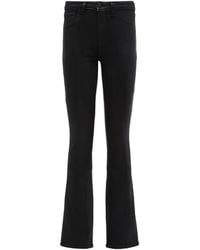 L'Agence - Selma Coated Bootcut Jean - Lyst