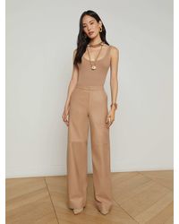 L'Agence - Livvy Leather Trouser - Lyst