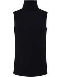 L'Agence - Ceci Sleeveless Turtleneck - Lyst