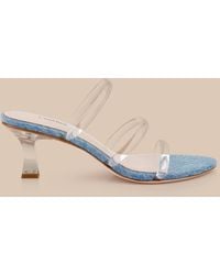 L'Agence - Ludovica Kitten-Heel Sandal - Lyst