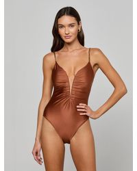 L'Agence - 'Agence Lilou One-Piece Swimsuit - Lyst