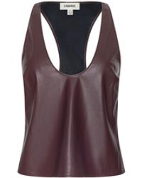 L'Agence - Tullia Scoopneck Tank Top - Lyst