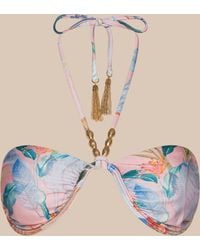 L'Agence - Suki Halter Bikini Top - Lyst