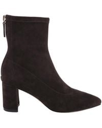 L'Agence - Salome Stretch Suede Boot - Lyst