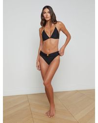 L'Agence - Annabelle Triangle Bikini Top - Lyst