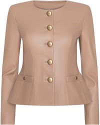 L'Agence - Mariella Leather Jacket - Lyst