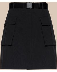 L'Agence - Norene Nylon Mini Skirt - Lyst