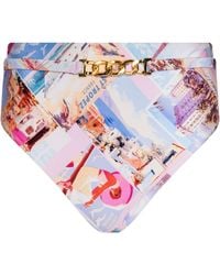 L'Agence - Vanessa High-Waisted Bikini Bottom - Lyst
