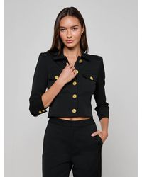 L'Agence - Kumi Cropped Jacket - Lyst