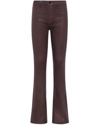 L'Agence - Selma Coated Bootcut Jean - Lyst