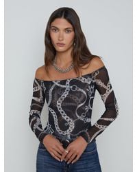 L'Agence - 'Agence Peonie Off-The-Shoulder Bodysuit - Lyst