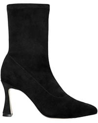 L'Agence - Severine Stretch-Suede Boot - Lyst