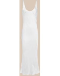 L'Agence - Akiya Satin Maxi Dress - Lyst