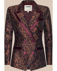 L'Agence - Kyomi Double-Breasted Blazer - Lyst