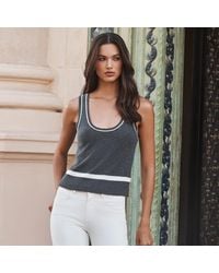 L'Agence - Filou Cashmere Tank Top - Lyst