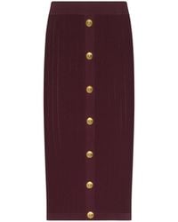 L'Agence - Melania Pointelle Knit Skirt - Lyst