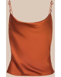 L'Agence - Calista Satin Camisole - Lyst
