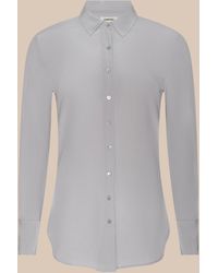 L'Agence - Babette Silk Blouse Top - Lyst