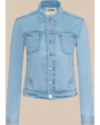 L'Agence - Celine Jean Jacket - Lyst