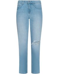 L'Agence - Nevia Slouchy Straight-Leg Jean - Lyst