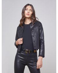 L'Agence - Janelle Coated Jacket - Lyst