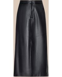 L'Agence - Arlena Vegan Leather Mini Skirt - Lyst