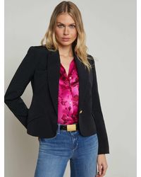 L'Agence - Blazer Jennah, Noir/Rosa Chinensis - Lyst