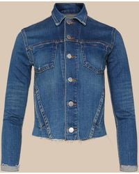 L'Agence - Janelle Denim Jacket - Lyst