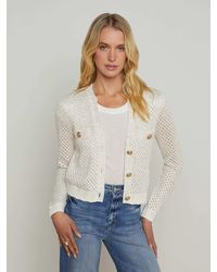 L'Agence - Blanca Sequin Cardigan - Lyst