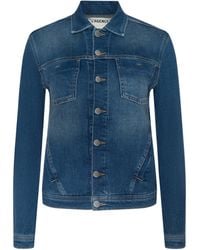L'Agence - Celine Jean Jacket - Lyst