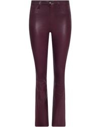L'Agence - Ruth Coated Straight-Leg Jean - Lyst