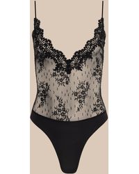 L'Agence - Kaelith Lace Bodysuit - Lyst