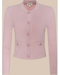 L'Agence - Patsy Cropped Cardigan - Lyst