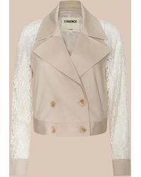 L'Agence - Novelle Lace Trench - Lyst