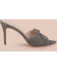 L'Agence - Thames Suede Sandal - Lyst