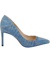 L'Agence - Maelle Denim Pump - Lyst