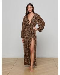 L'Agence - Sara Maxi Cover-Up Dress - Lyst