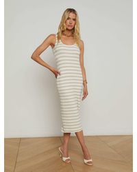 L'Agence - Ivanna Midi Tank Top Dress - Lyst