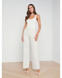 L'Agence - Scottie Wide-leg Jean - Lyst