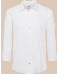 L'Agence - Daniella Cotton-blend Blouse - Lyst