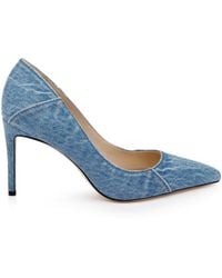 L'Agence - Maelle Denim Pump - Lyst