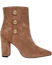 L'Agence - Theodora Block-Heel Bootie - Lyst