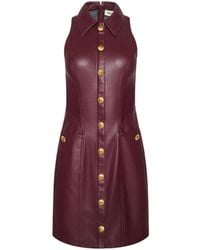 L'Agence - Apolline Vegan Leather Dress - Lyst