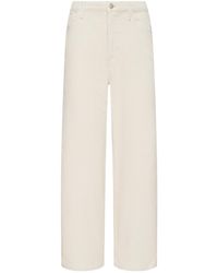 L'Agence - Mallis Corduroy Bow-Leg Pants - Lyst