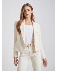L'Agence - Brooke Open-front Blazer - Lyst