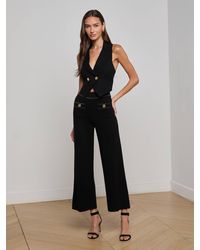 L'Agence - Madrid Wide Leg Knit Pants - Lyst