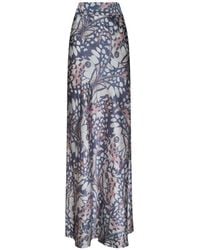 L'Agence - Ryker Silk Maxi Skirt - Lyst