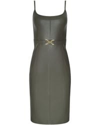 L'Agence - Halia Vegan Leather Dress - Lyst
