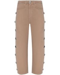 L'Agence - Mallis Studded Bow-Leg Jean - Lyst