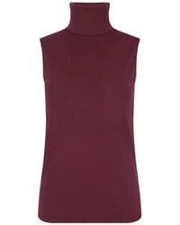 L'Agence - Ceci Sleeveless Turtleneck - Lyst